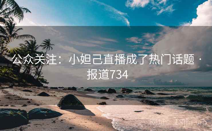 公众关注：小妲己直播成了热门话题 · 报道734